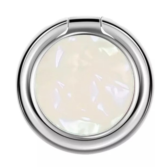 Phone Ring holder Phone Kickstand Phone Grip Pearl White - Picture 1 of 6